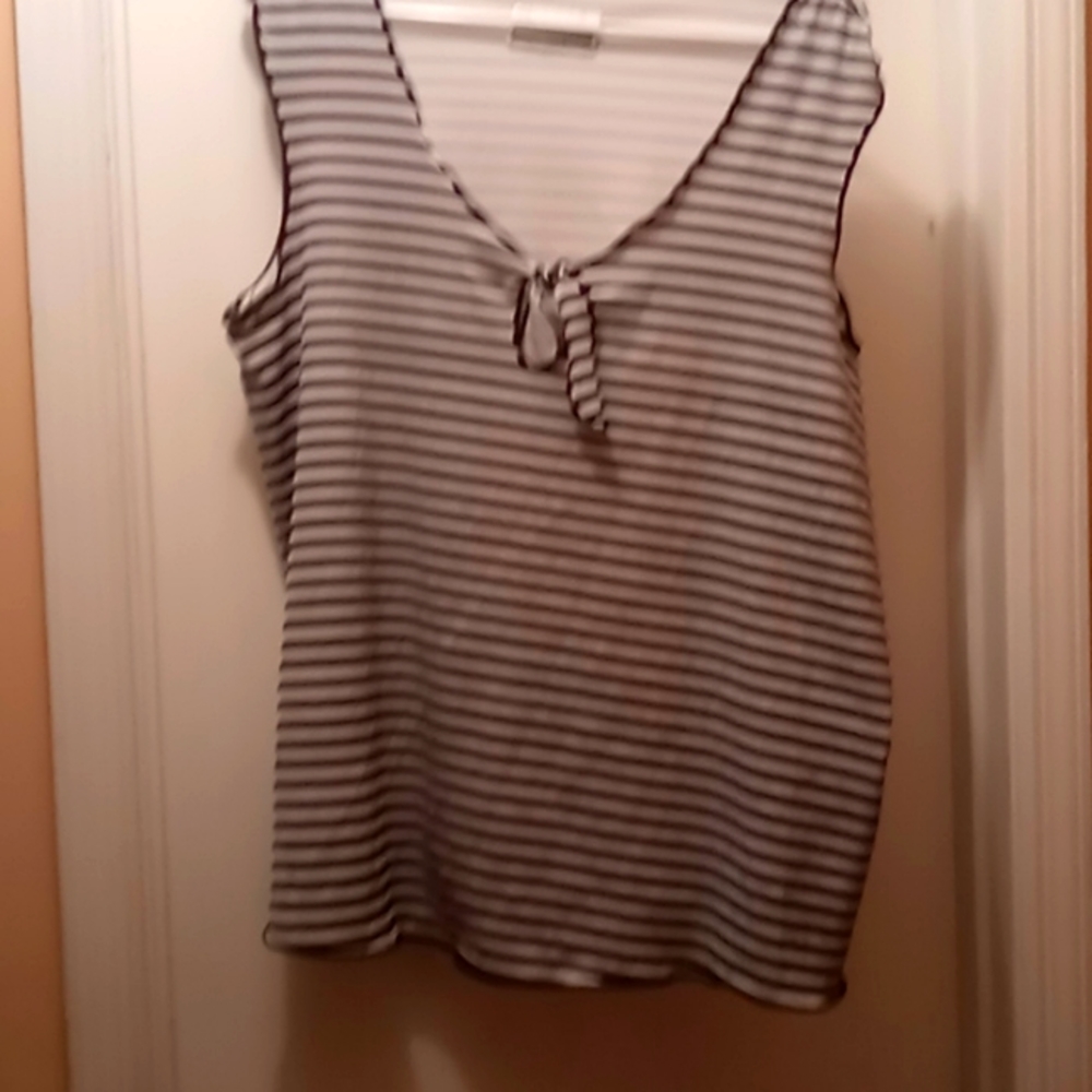 Womens stripped blue and white shirt